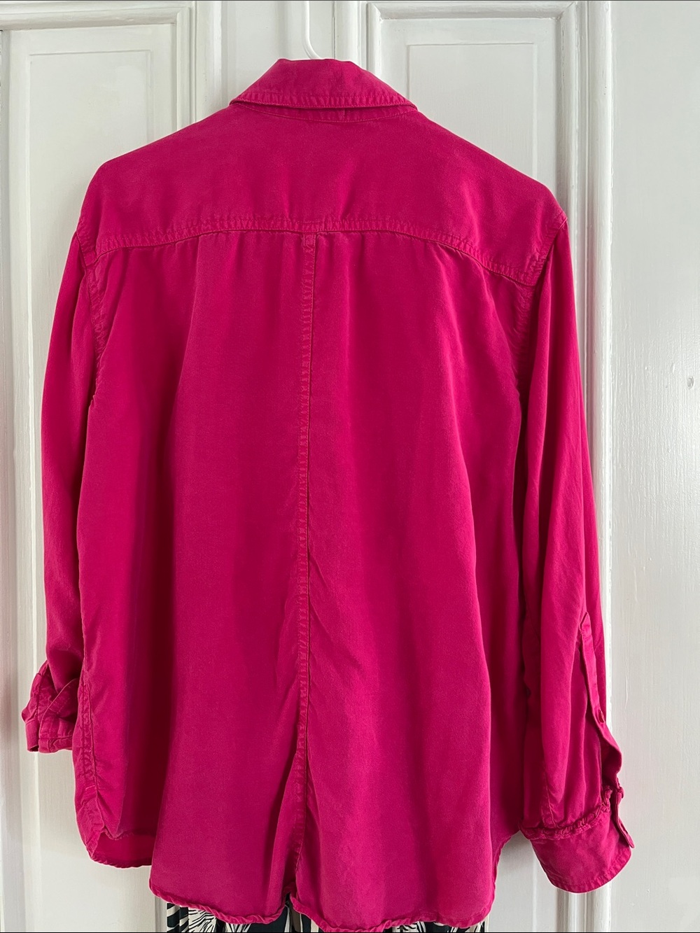 Crown & Ivy Button-Up Shirt Women’s Fuchsia - M - Picture 8 of 13